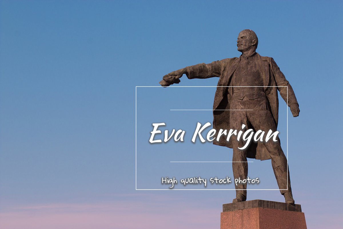 Sculpture of Vladimir Ilyich Lenin in the town square. example image 1