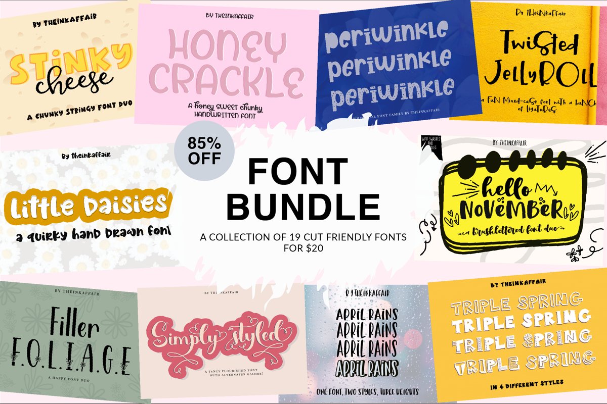 Handwritten Font Bundle for Crafters example image 1