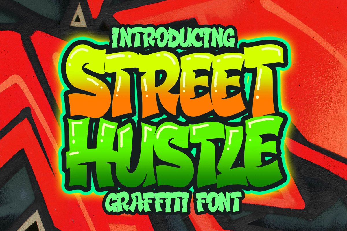 Street Hustle - Graffiti Font example image 1