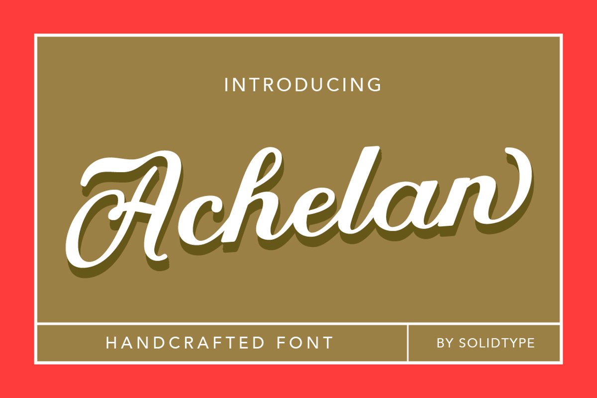 Achelan Script example image 1