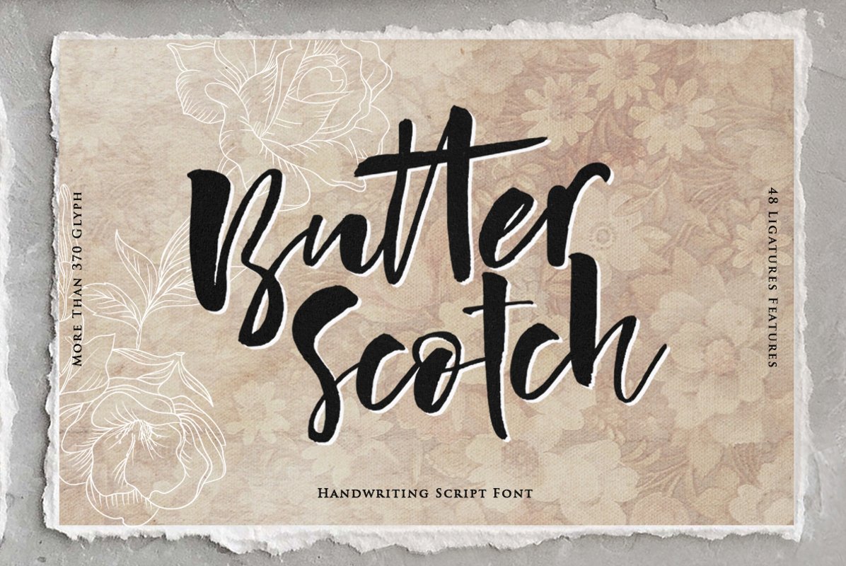 Butter Scotch Script Font example image 1