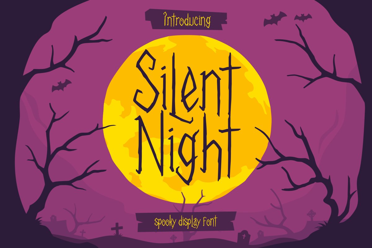 Silent Night - Spooky Font example image 1