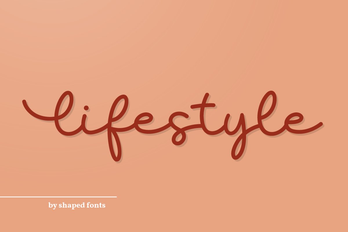 Lifestyle - elegant monoline script example image 1