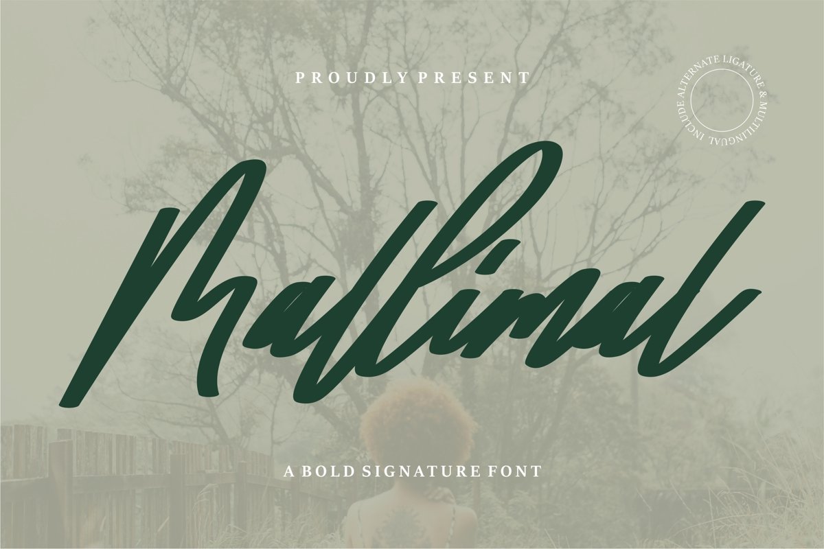 Mallimal - A Bold Signature Font example image 1