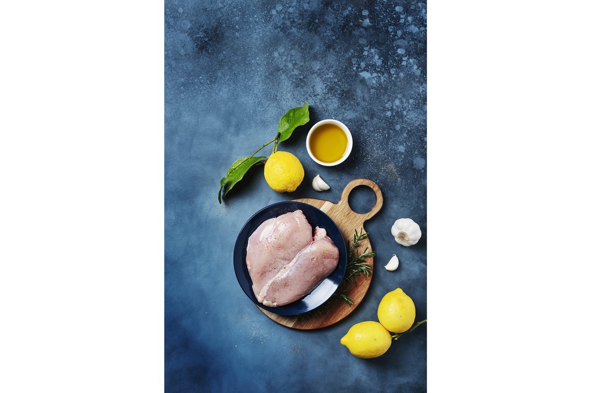 Healthy eating concept. Ingredients for cooking chicken example image 1