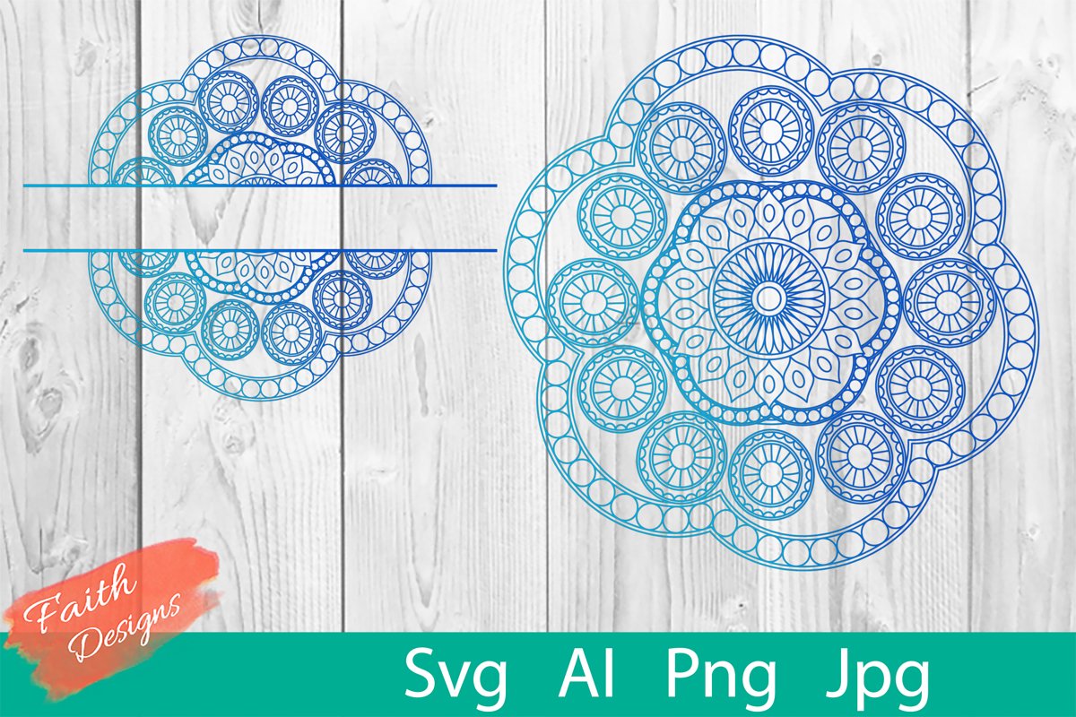 Mandala & Split Mandala No. 9 example image 1