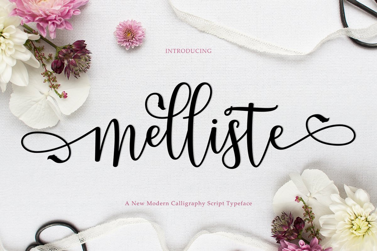 Melliste Script | A Font Love Story example image 1