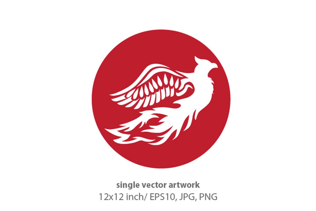 Phoenix Bird - single vector artwork example image 1