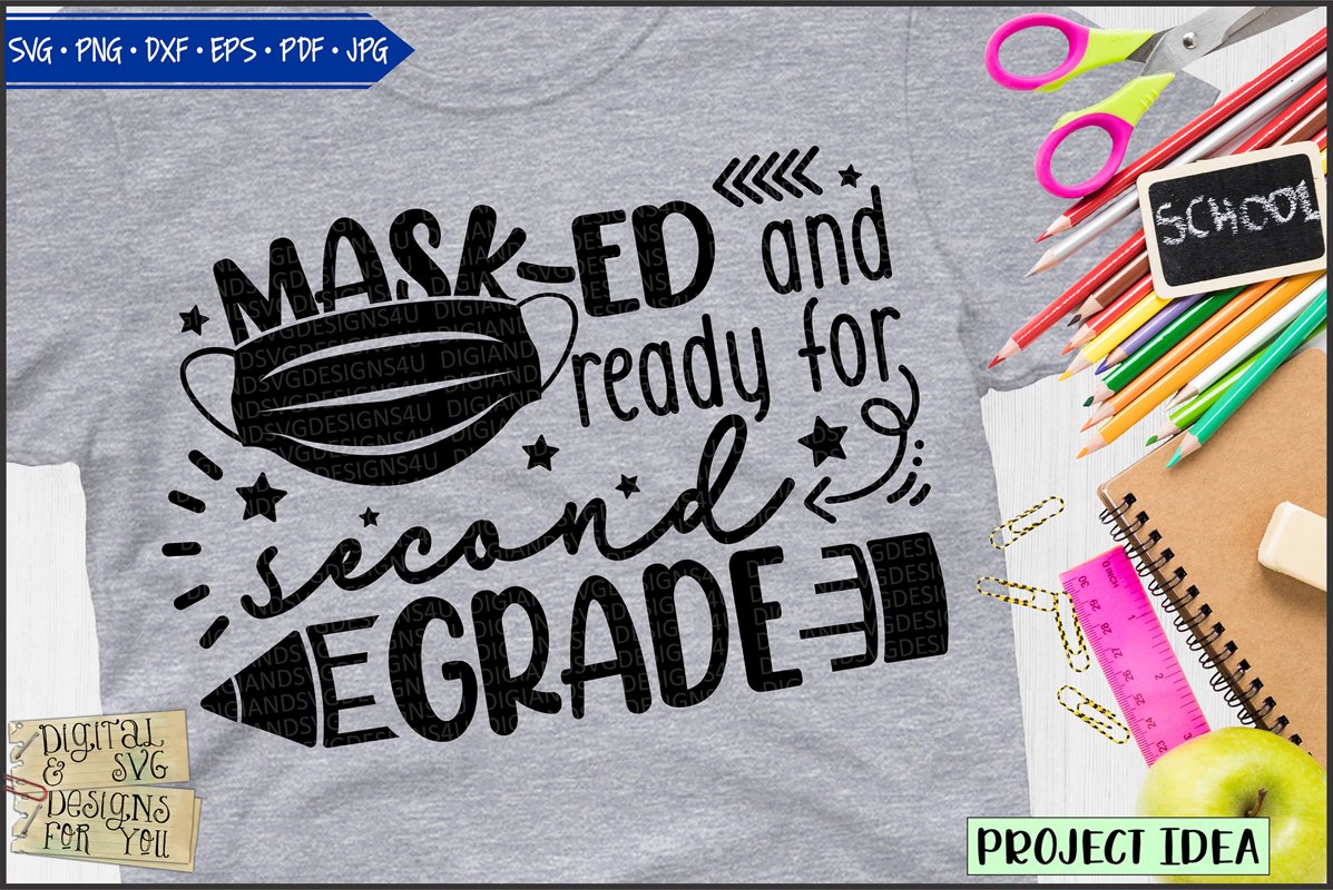 Masked and ready for Second Grade example image 1