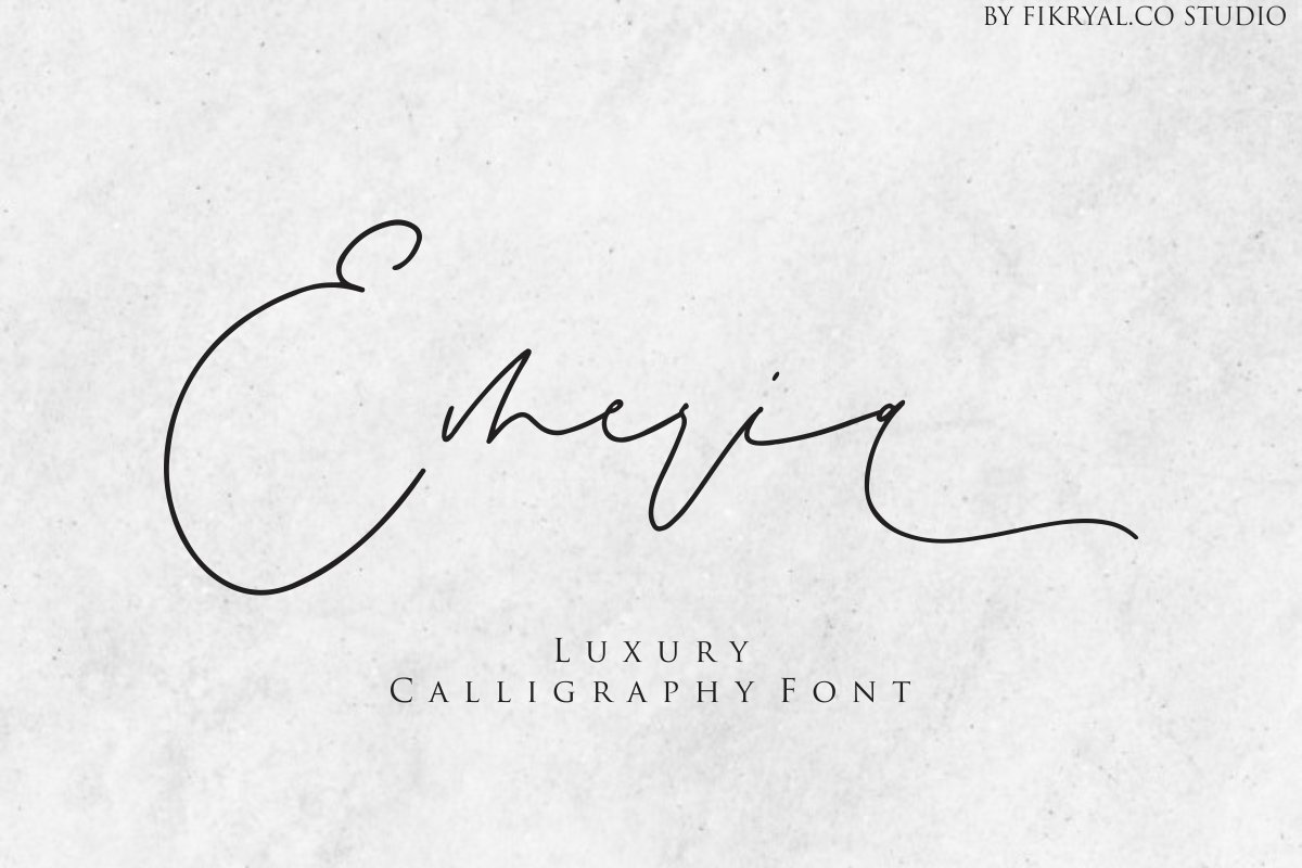 Emeria - Luxury Calligraphy example image 1