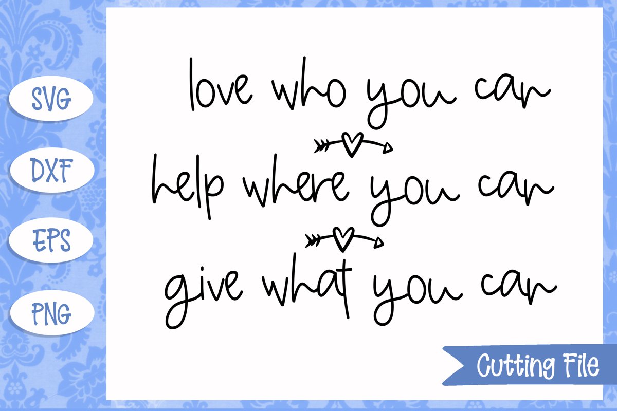 Love who you can SVG File example image 1