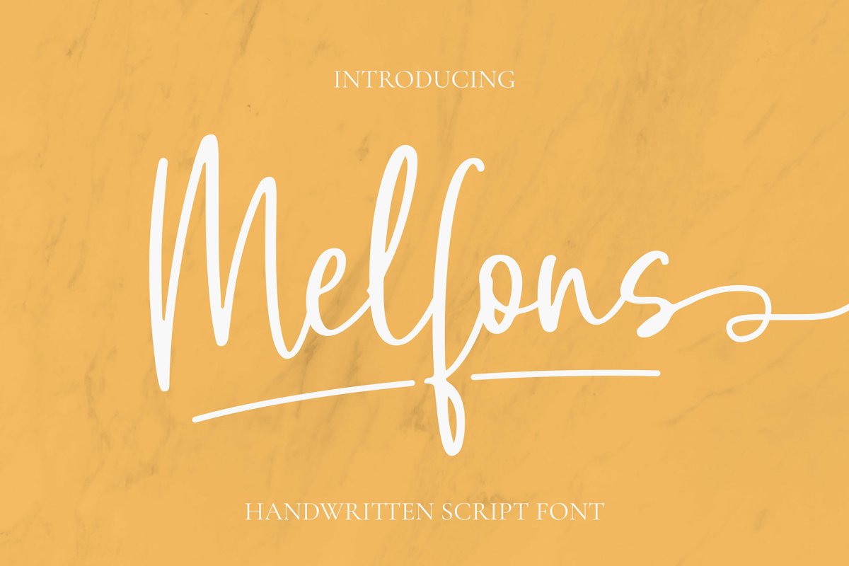 Melfons Font example image 1