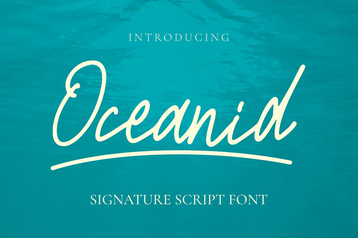 Oceanid Font example image 1