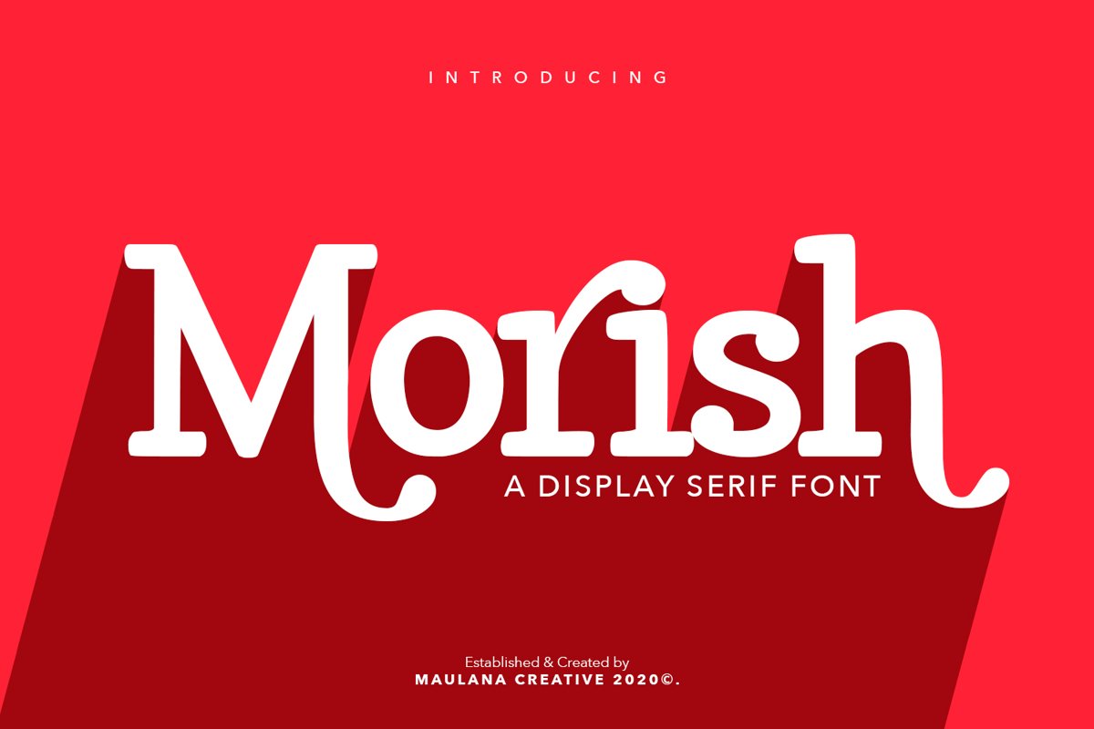Morish Display Serif Handmade Font Ligature Type example image 1