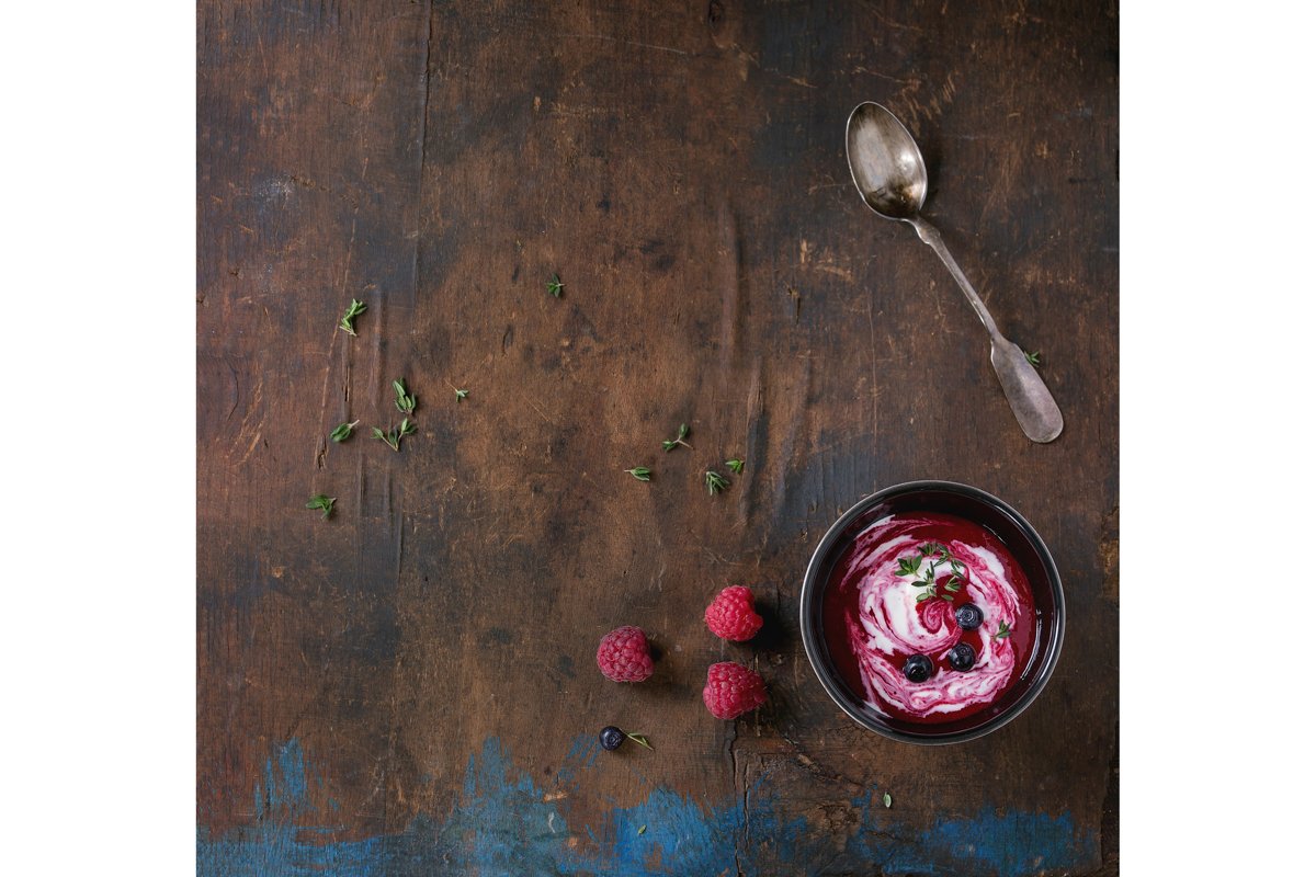 Dessert berry soup example image 1