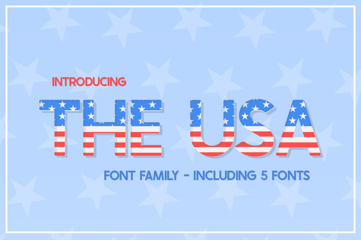 The USA Font Family example image 1