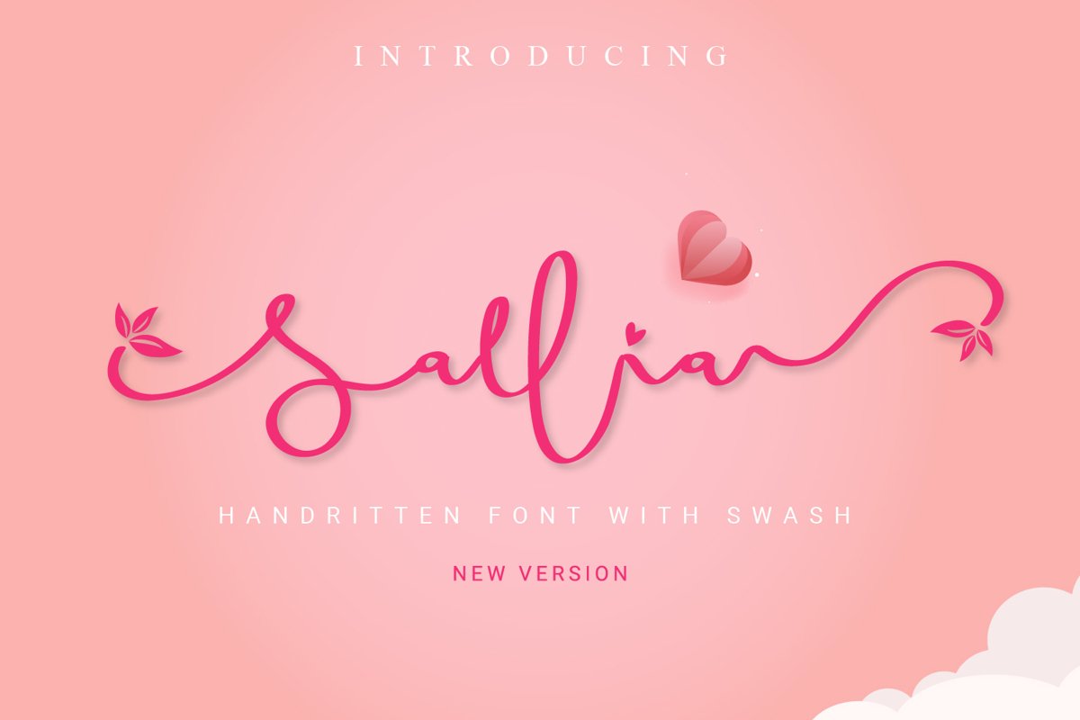 Sallia Handwritten / Swash example image 1
