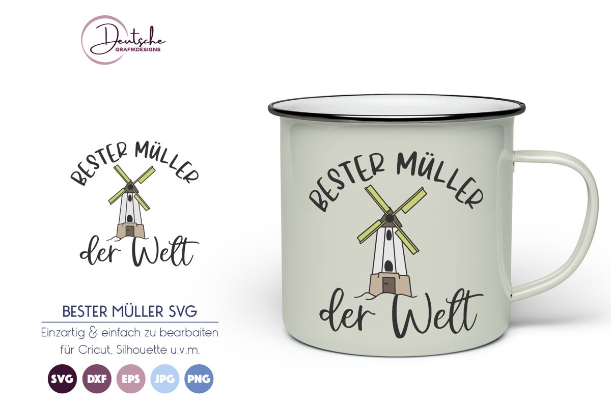 Bester Müller der Welt SVG | Mühle SVG example image 1