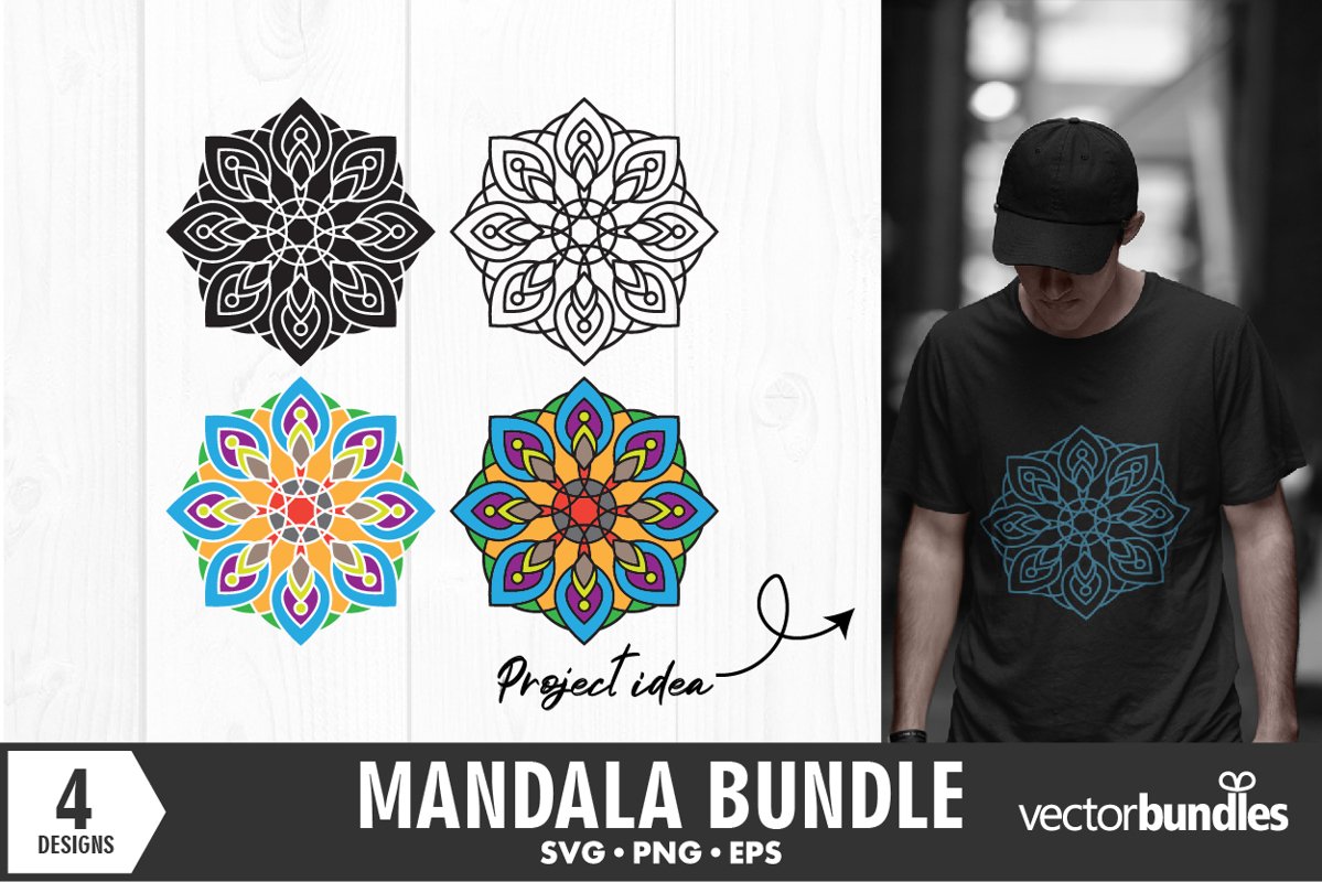 Mandala bundle svg designs example image 1