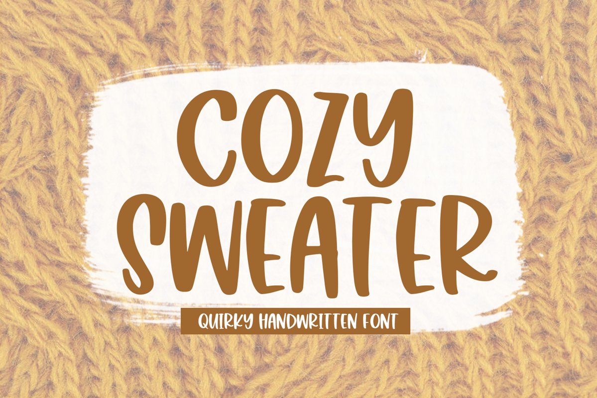 Cozy Sweater - A Quirky Handwritten Font example image 1