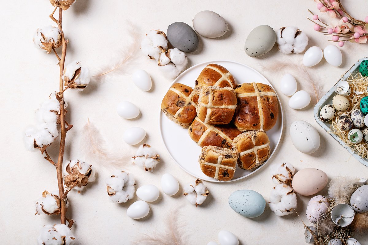 Traditional Easter cross buns example image 1