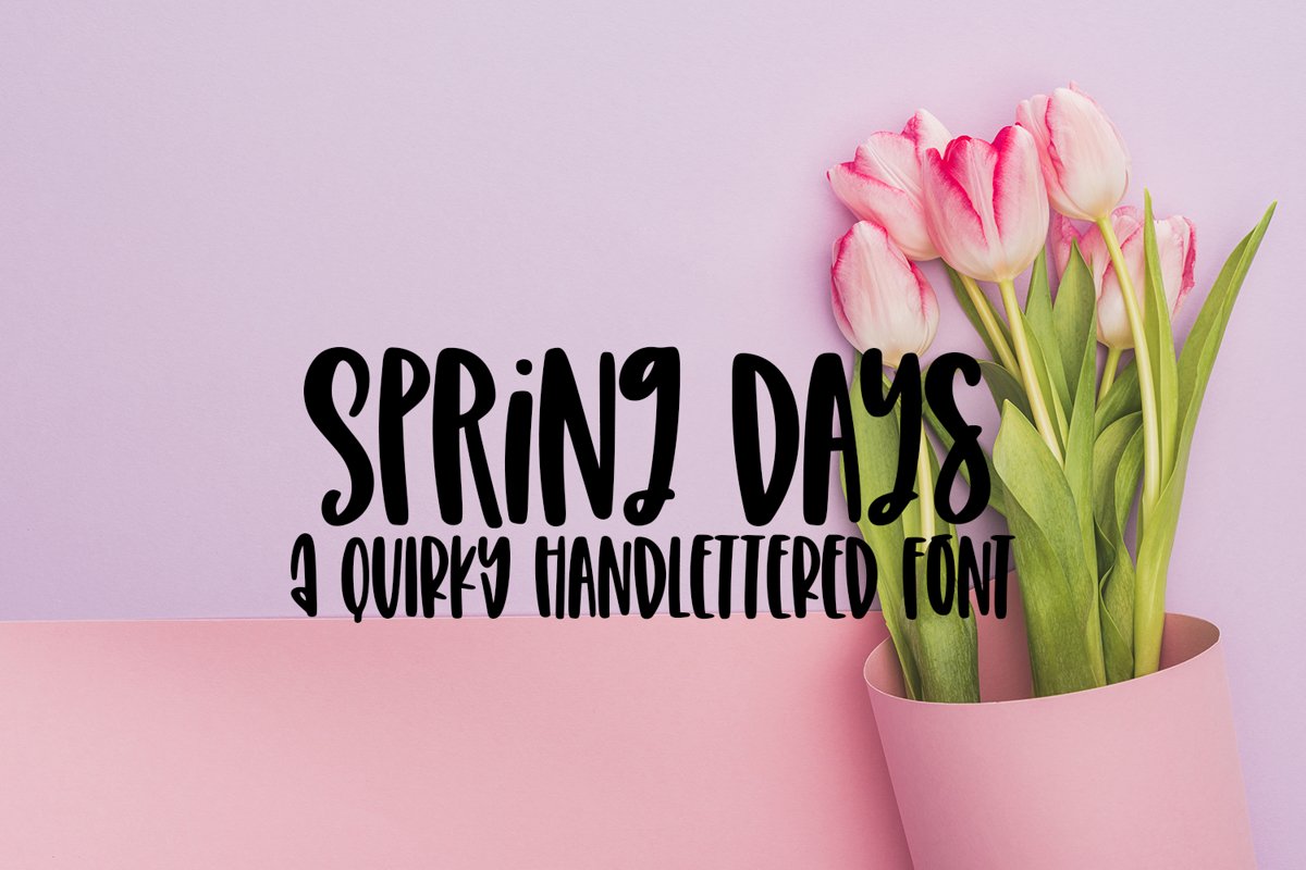 Spring Days - A Quirky Hand-Lettered Font example image 1
