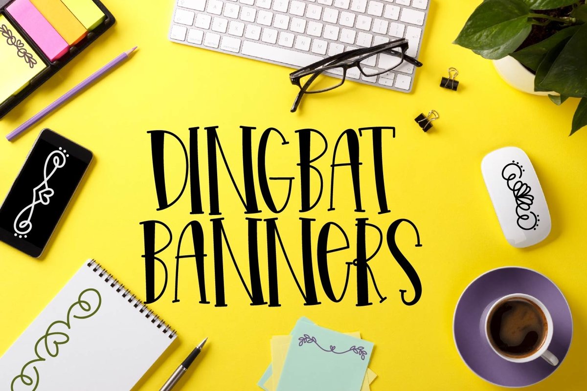 Elegant Scrolls - A Dingbat Font example image 1