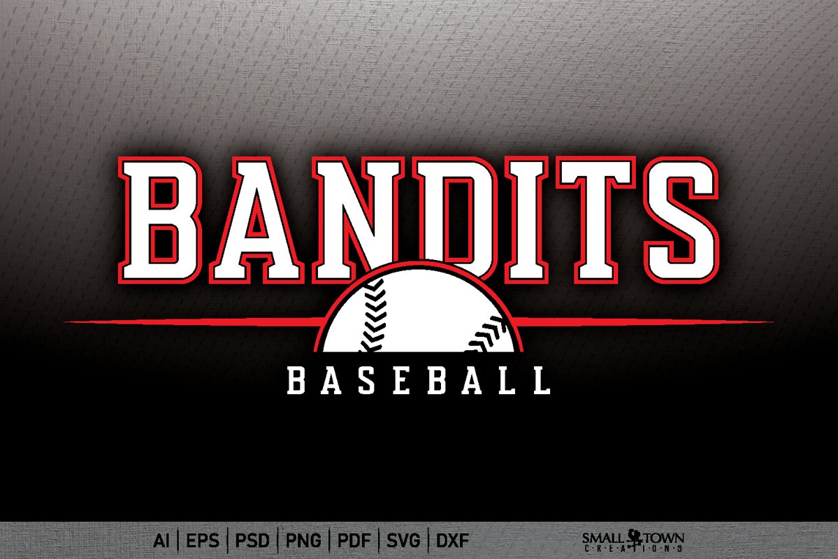 Bandits, Sports, Bandits Baseball svg, PRINT, CUT & DESIGN example image 1