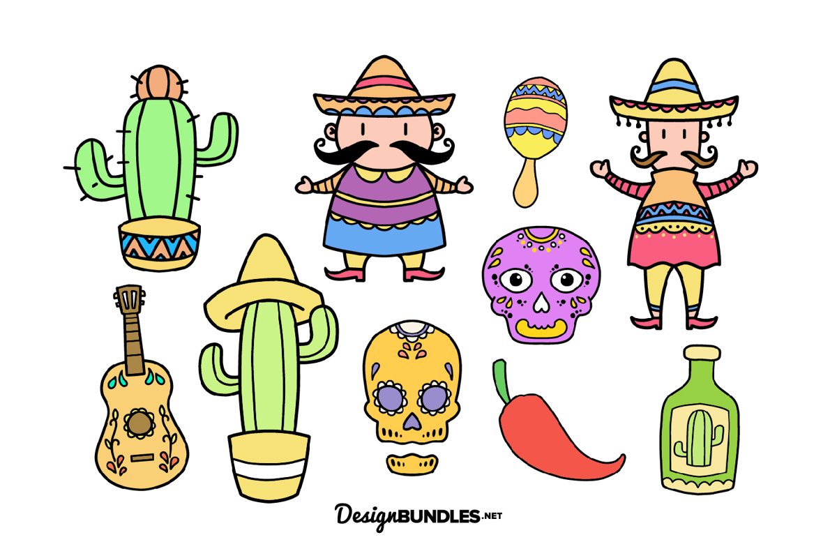 Cinco De Mayo illustrations example image 1