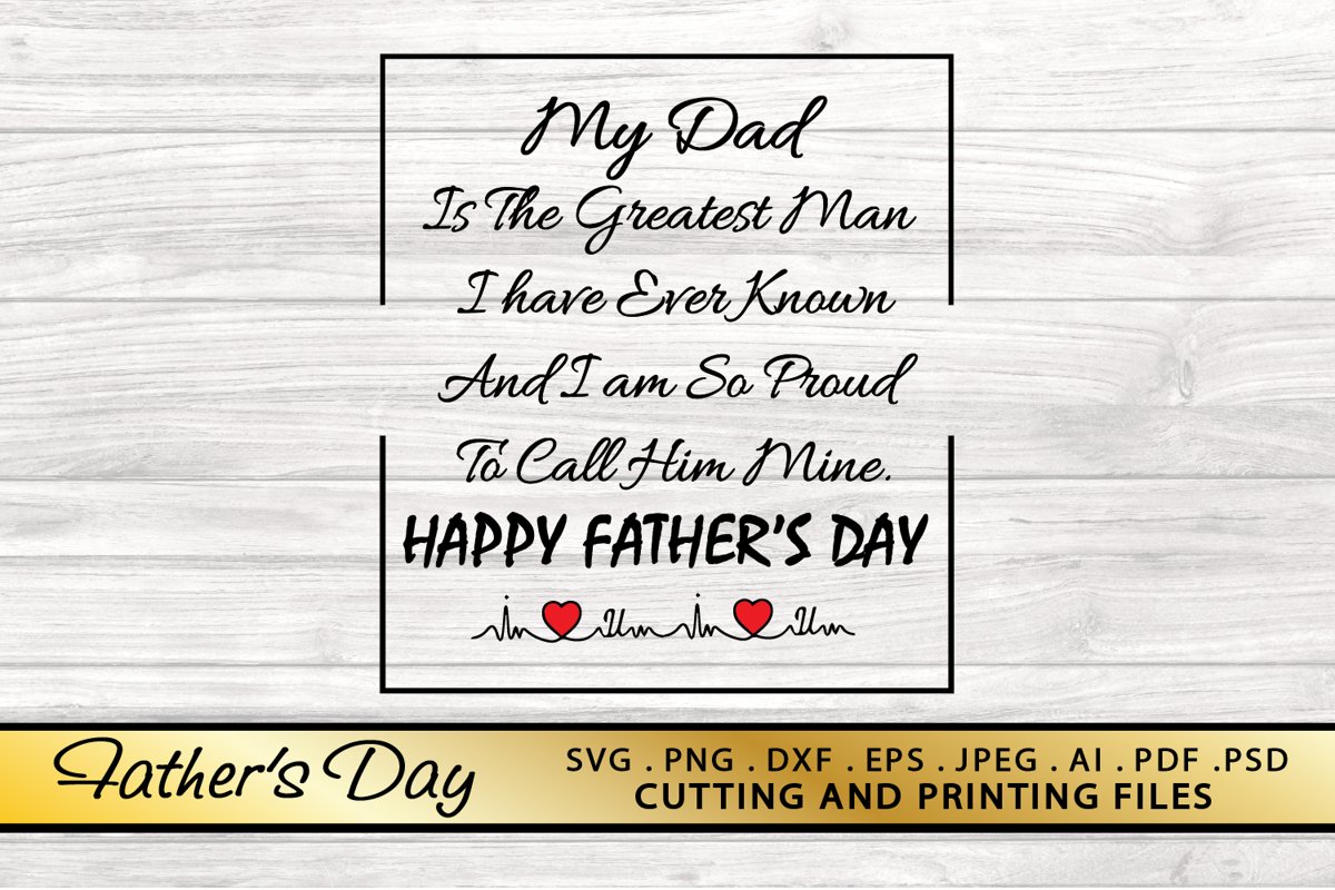 Fathers Day SVG PNG DXF EPS Dad Quote SVG Dad Saying SVG example image 1