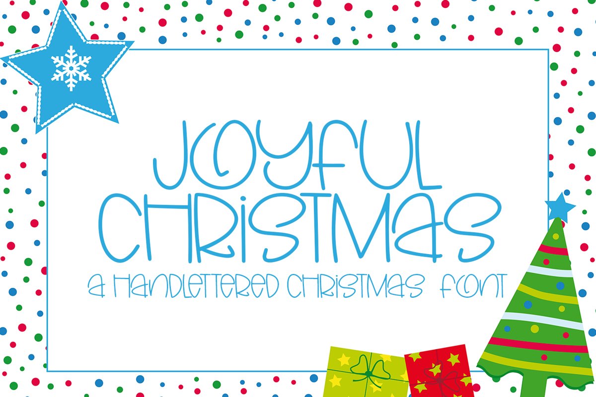 Joyful Christmas- A Hand-Lettered Christmas Font example image 1