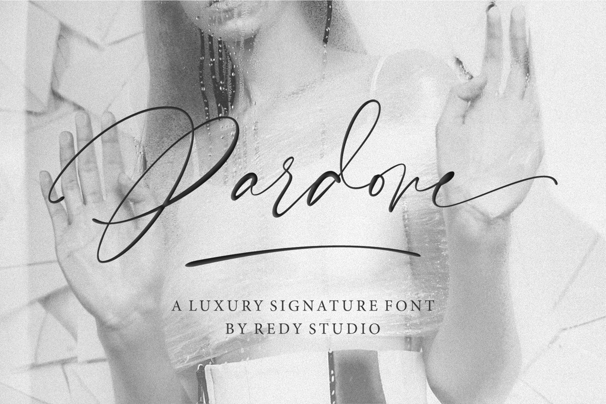 Pardone | Luxury Signature Font example image 1