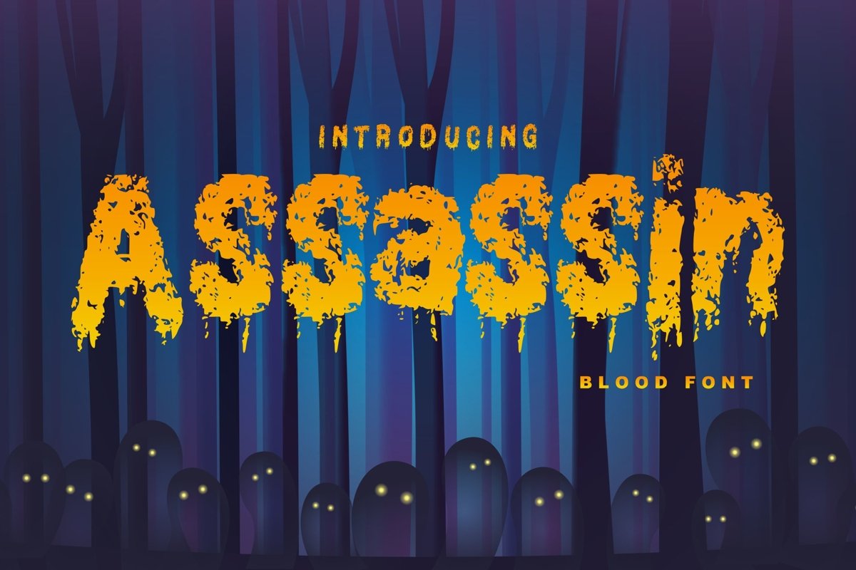 Assassin | Decorative Blood Font example image 1
