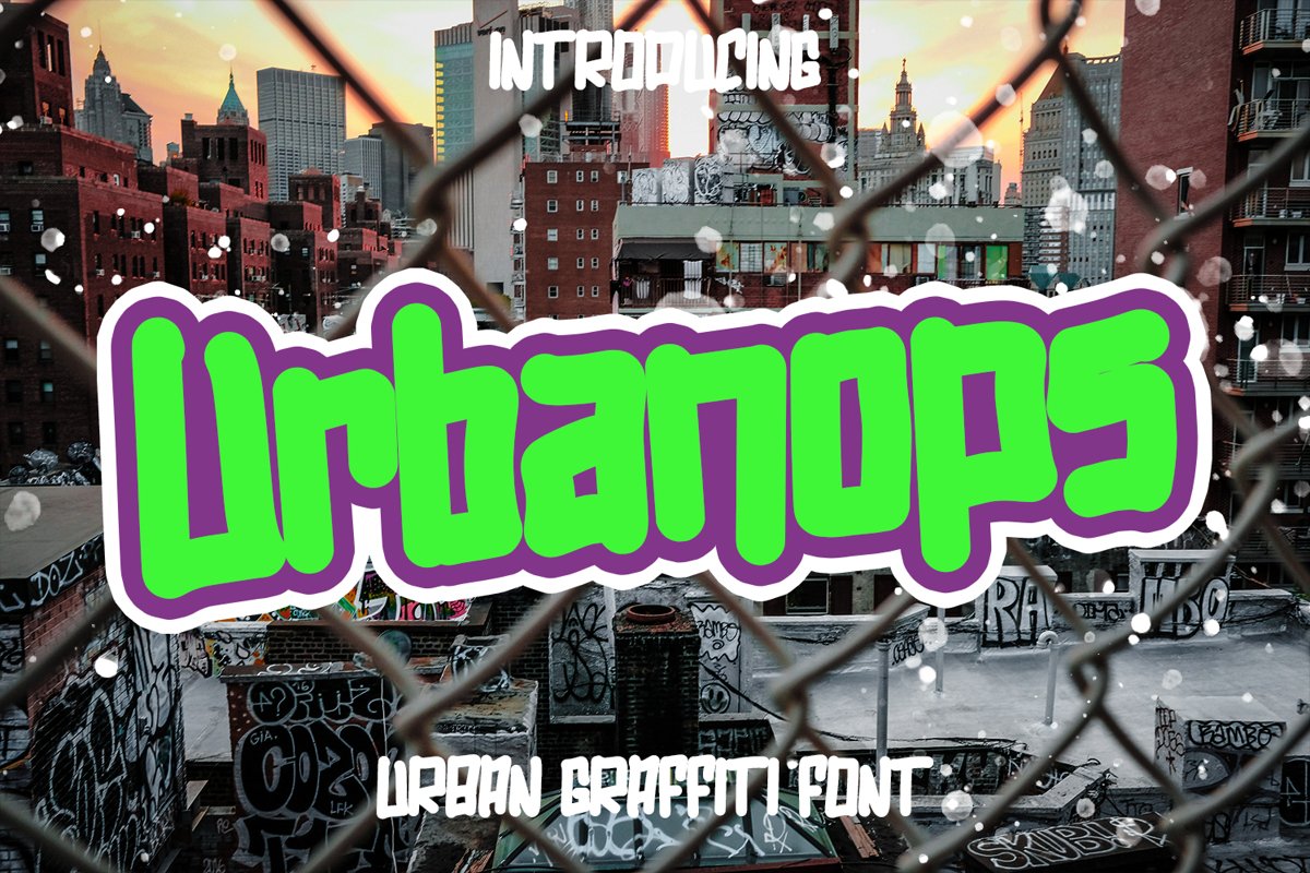 Urbanops - Urban Graffity Fonts example image 1