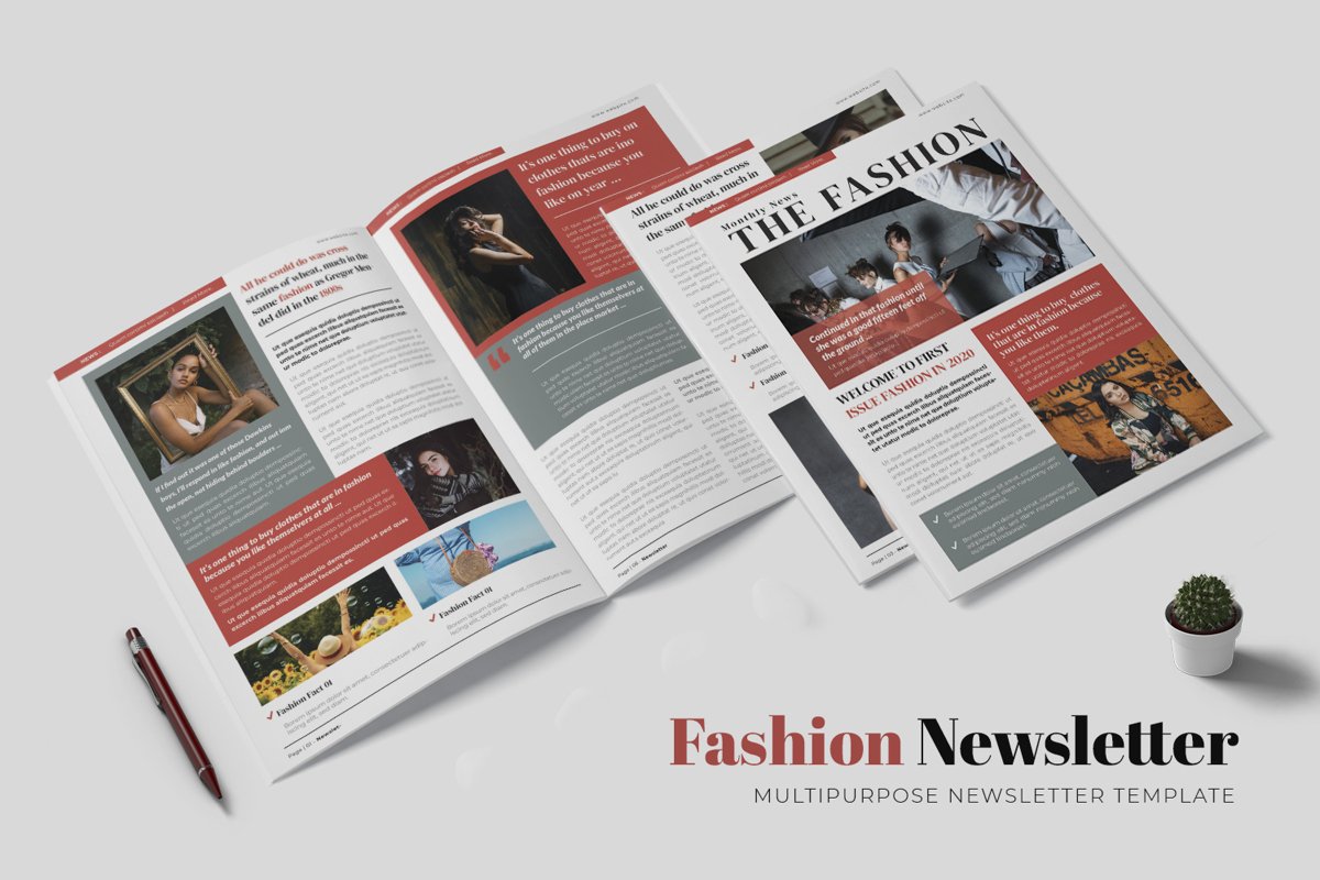 Fashion News Newsletter Template example image 1