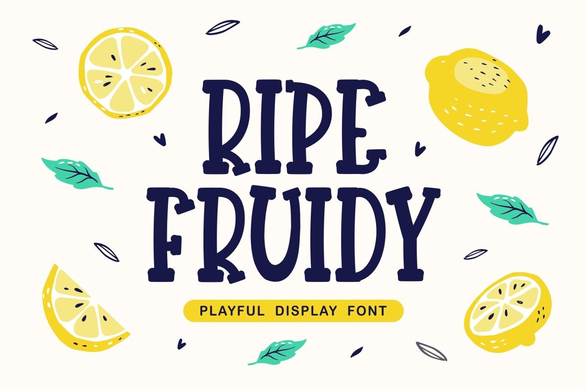 Ripe Fruidy - Playful Display Font example image 1