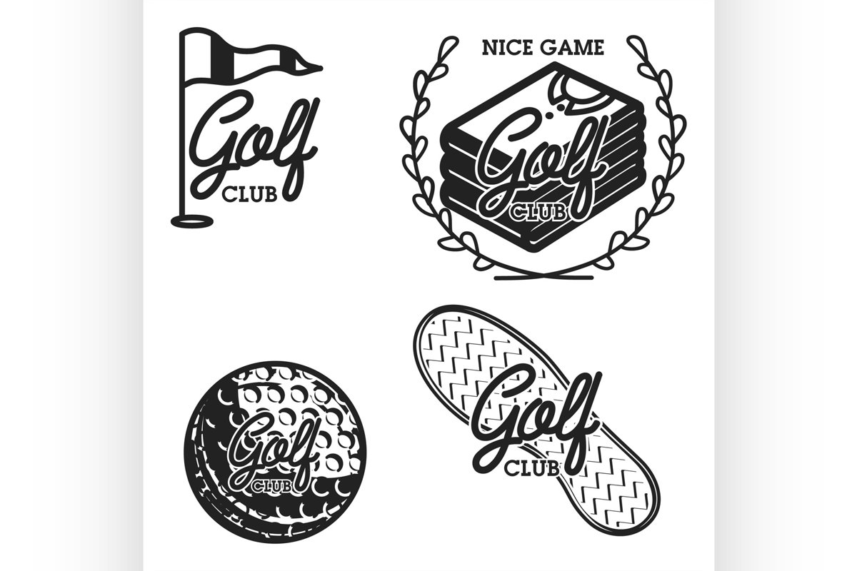 Vintage golf club emblems example image 1