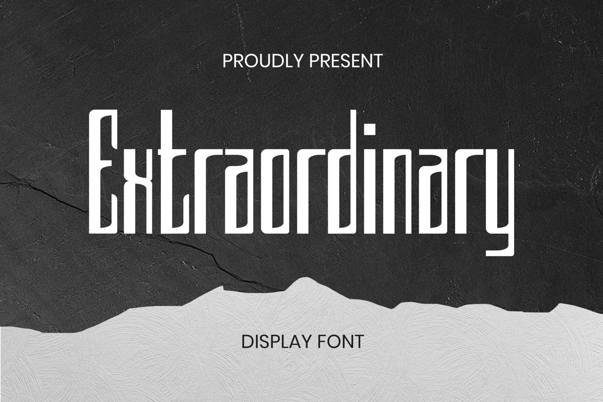 Extraordinary Font example image 1