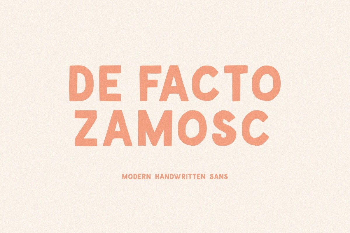 De Facto Zamosc Font example image 1