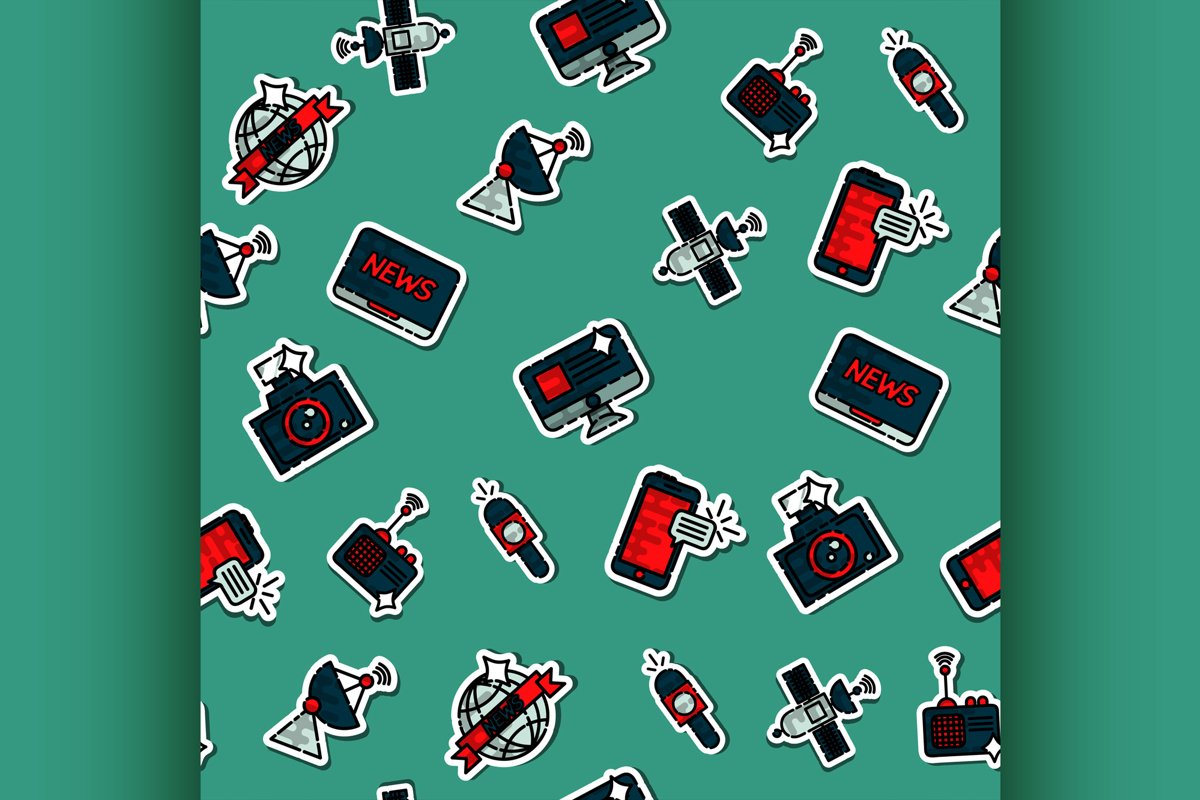 Colored mass media pattern example image 1