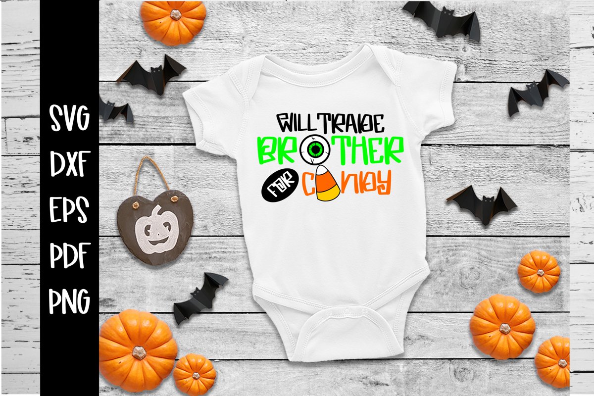 Will Trade Brother For Candy Halloween SVG example image 1