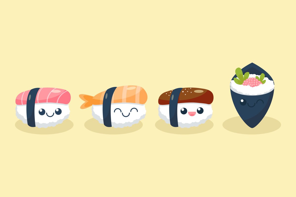 Sushi Illustrations example image 1