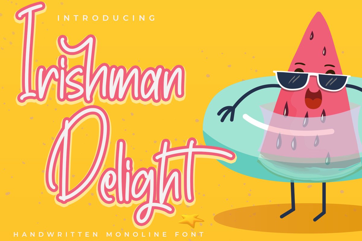 IrishmanDelight - Cute Fonts example image 1
