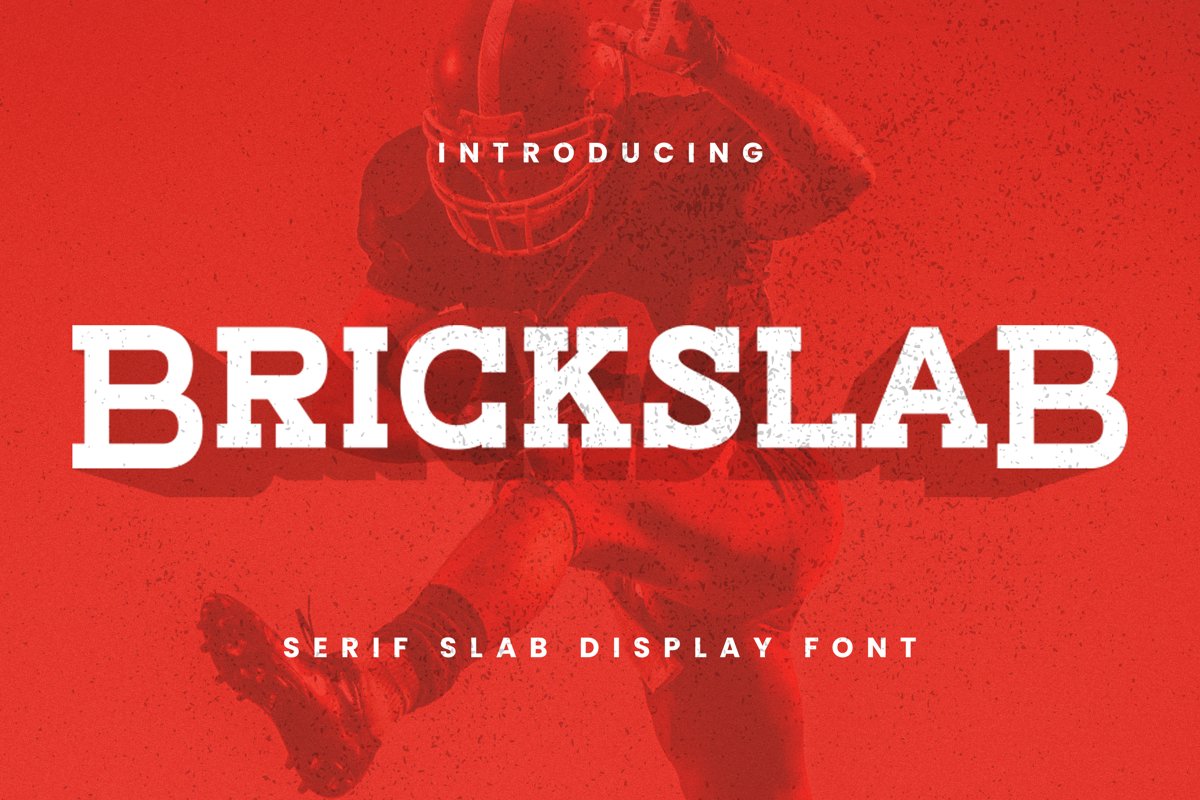 Brick Slab Font example image 1