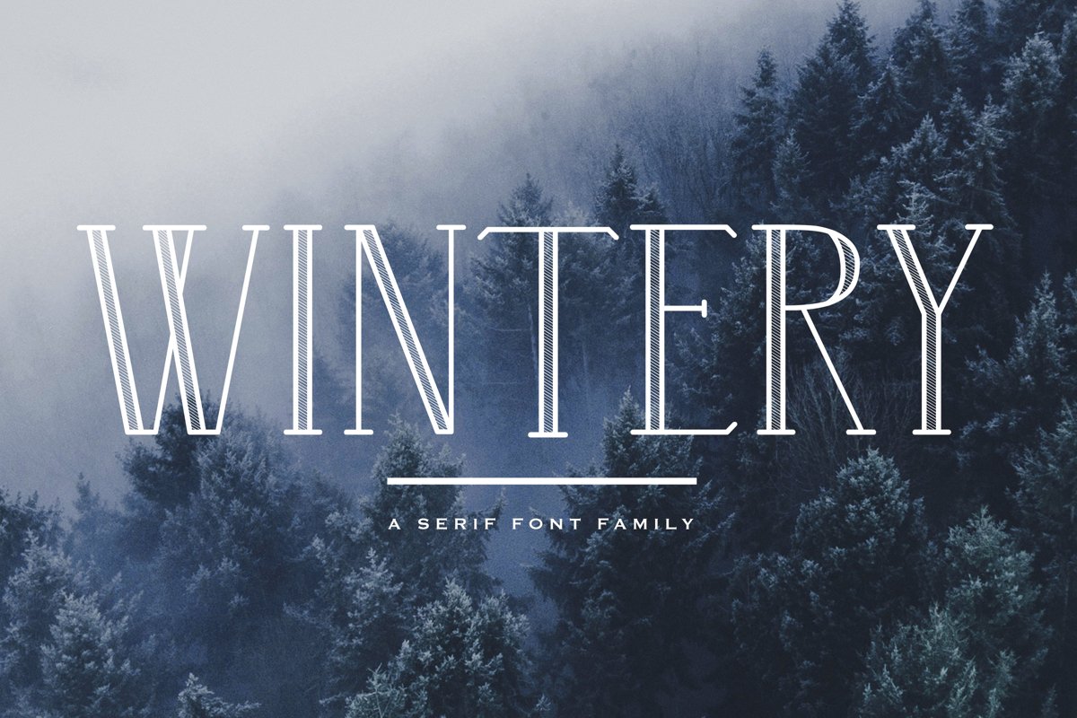 Wintery - A Serif Font Family example image 1