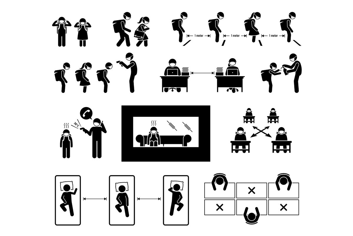 School Reopen SOP Coronavirus Covid-19 Virus Student Teacher example image 1