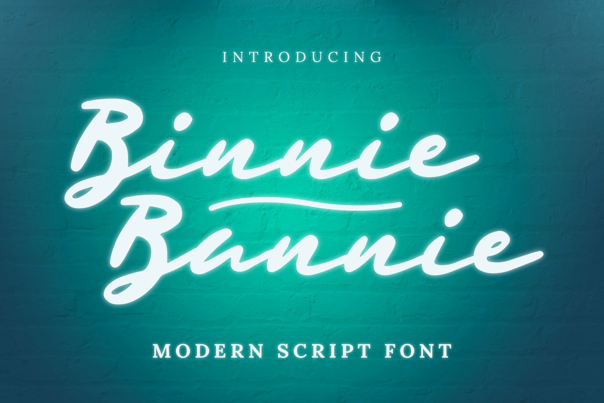 Binnie Bannie Font example image 1