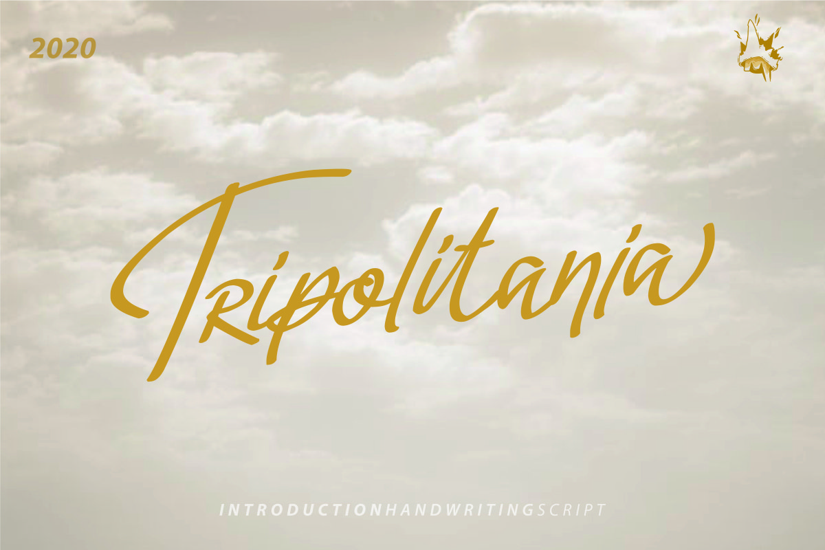 Tripolitania Stylish Handwritting Script Font example image 1