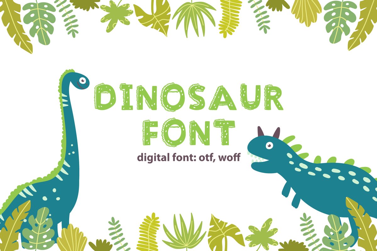 Dinosaur Font example image 1