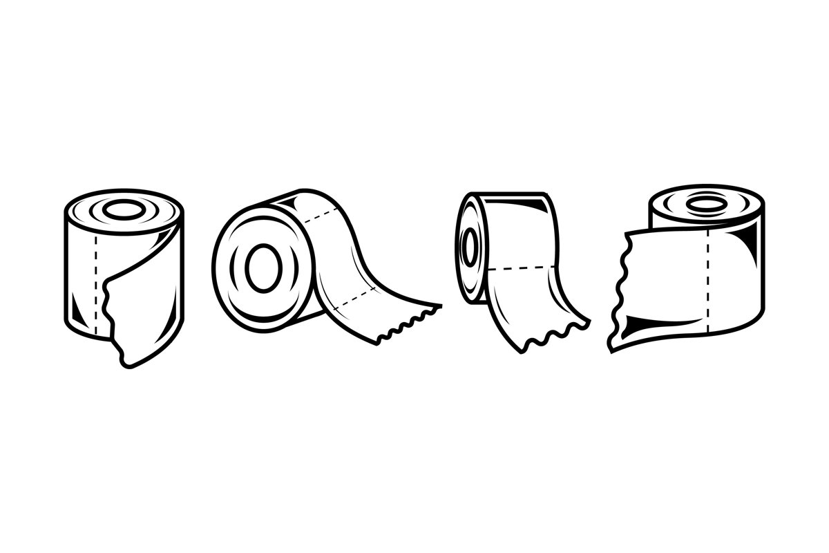 Toilet Paper Silhouettes example image 1